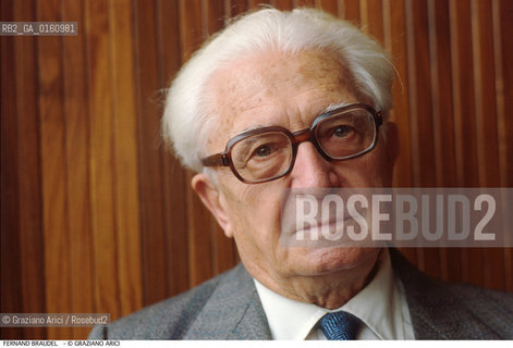 Caption: Nome: .BRAUDEL FERNAND.Descrizione: .LETTERATURA STORICO SAGGISTA A VENEZIA.Credit: ©Graziano Arici/Rosebud2 / Costo: .A.Nazione: .FRANCIA.Cittˆ: ..Data: .1986