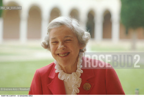Caption: Nome: .MC CARTHY MARY.Descrizione: .ANTROPOLOGIA ANTROPOLOGA SAGGISTA/ALLA FONDAZIONE CINI A VENEZIA .Credit: ©Graziano Arici/Rosebud2 / Costo: .A.Nazione: .USA.Cittˆ: ..Data: .1994