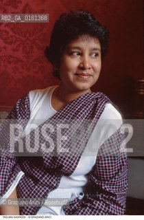Caption: Nome: .NASREEN TASLIMA.Descrizione: .LETTERATURA SCRITTRICE .Credit: ©Graziano Arici/Rosebud2 / Costo: .A.Nazione: .BANGLADESH.Cittˆ: ..Data: .1994
