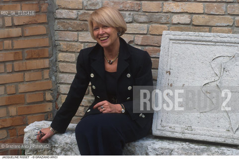 Caption: Nome: .RISSET JACQUELINE.Descrizione: .LETTERATURA CRITICO SCRITTRICE TRADUTTRICE .Credit: ©Graziano Arici/Rosebud2 / Costo: .A.Nazione: .FRANCIA.Cittˆ: ..Data: .1997