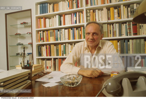 Caption: Nome: .VALLE FRANCOISE.Descrizione: .EDITORIA DIRETTORE EDITORIALE SAGGISTA/LIBRI.Credit: ©Graziano Arici/Rosebud2 / Costo: .A.Nazione: .FRANCIA.Cittˆ: ..Data: .1997