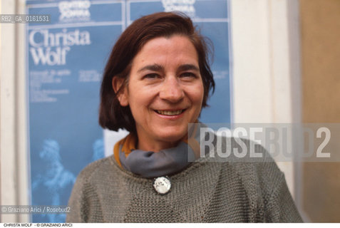 Caption: Nome: .WOLF CHRISTA.Descrizione: .LETTERATURA SCRITTRICE.Credit: ©Graziano Arici/Rosebud2 / Costo: .A.Nazione: .GERMANIA.Cittˆ: ..Data: .1988