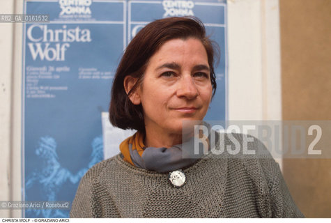 Caption: Nome: .WOLF CHRISTA.Descrizione: .LETTERATURA SCRITTRICE.Credit: ©Graziano Arici/Rosebud2 / Costo: .A.Nazione: .GERMANIA.Cittˆ: ..Data: .1988