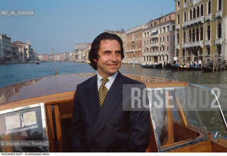 Caption: Nome: .MUTI RICCARDO.Descrizione: .MUSICA CLASSICA DIRETTORE DORCHESTRA/A VENEZIA.Credit: ©Graziano Arici/Rosebud2 / Costo: .A.Nazione: .ITALIA.Cittˆ: .VENEZIA.Data: .1992