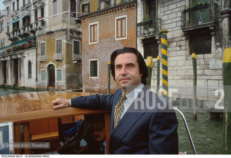 Caption: Nome: .MUTI RICCARDO.Descrizione: .MUSICA CLASSICA DIRETTORE DORCHESTRA/A VENEZIA.Credit: ©Graziano Arici/Rosebud2 / Costo: .A.Nazione: .ITALIA.Cittˆ: .VENEZIA.Data: .1992