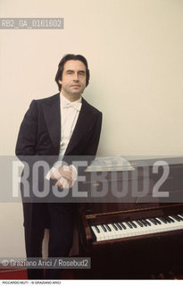 Caption: Nome: .MUTI RICCARDO.Descrizione: .MUSICA CLASSICA DIRETTORE DORCHESTRA/CON SPARTITI.Credit: ©Graziano Arici/Rosebud2 / Costo: .A.Nazione: .ITALIA.Cittˆ: ..Data: .1994