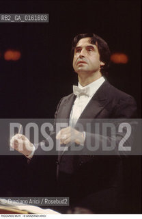 Caption: Nome: .MUTI RICCARDO.Descrizione: .MUSICA CLASSICA DIRETTORE DORCHESTRA/DIRIGE.Credit: ©Graziano Arici/Rosebud2 / Costo: .A.Nazione: .ITALIA.Cittˆ: ..Data: .1994