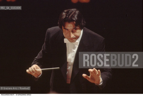 Caption: Nome: .MUTI RICCARDO.Descrizione: .MUSICA CLASSICA DIRETTORE DORCHESTRA/DIRIGE.Credit: ©Graziano Arici/Rosebud2 / Costo: .A.Nazione: .ITALIA.Cittˆ: ..Data: .1994