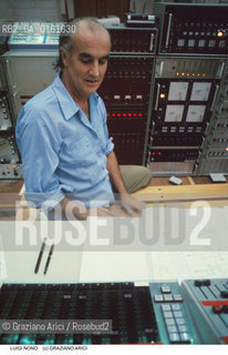 Nome: .NONO LUIGI.Descrizione: .MUSICA CLASSICA ELETTRONICA COMPOSITORE CONTEMPORANEO/CON SPARTITI ALLA BIENNALE MUSICA.Credit: ©Graziano Arici/Rosebud2 / Costo: .A.Nazione: .ITALIA.Cittˆ: .VENEZIA.Data: .1983.