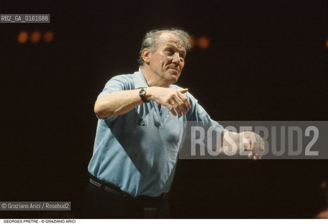 Caption: Nome: .PRETRE GEORGES.Descrizione: .MUSICA CLASSICA DIRETTIRE DORCHESTRA/DIRIGE.Credit: ©Graziano Arici/Rosebud2 / Costo: .A.Nazione: .FRANCIA.Cittˆ: ..Data: .1992