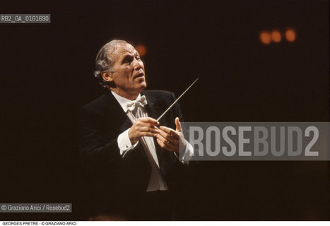 Caption: Nome: .PRETRE GEORGES.Descrizione: .MUSICA CLASSICA DIRETTIRE DORCHESTRA/DIRIGE.Credit: ©Graziano Arici/Rosebud2 / Costo: .A.Nazione: .FRANCIA.Cittˆ: ..Data: .1992