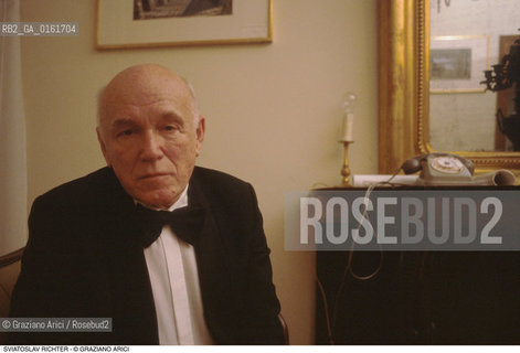 Caption: Nome: .RICHTER SVIATOSLAV.Descrizione: .MUSICA CLASSICA PIANISTA.Credit: ©Graziano Arici/Rosebud2 / Costo: .A.Nazione: .RUSSIA.Cittˆ: ..Data: .1995