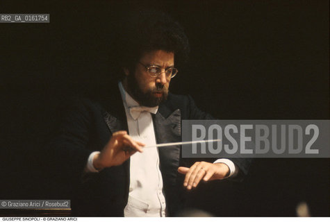 Caption: Nome: .SINOPOLI GIUSEPPE.Descrizione: .MUSICA CLASSICA DIRETTORE DORCHESTRA/DIRIGE.Credit: ©Graziano Arici/Rosebud2 / Costo: .A.Nazione: .ITALIA.Cittˆ: ..Data: .1995