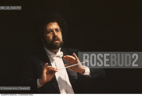 Caption: Nome: .SINOPOLI GIUSEPPE.Descrizione: .MUSICA CLASSICA DIRETTORE DORCHESTRA/DIRIGE.Credit: ©Graziano Arici/Rosebud2 / Costo: .A.Nazione: .ITALIA.Cittˆ: ..Data: .1995