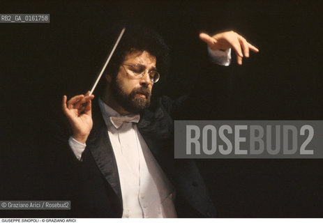 Caption: Nome: .SINOPOLI GIUSEPPE.Descrizione: .MUSICA CLASSICA DIRETTORE DORCHESTRA/DIRIGE.Credit: ©Graziano Arici/Rosebud2 / Costo: .A.Nazione: .ITALIA.Cittˆ: ..Data: .1995