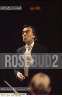Caption: Nome: .ABBADO CLAUDIO.Descrizione: .MUSICA CLASSICA DIRETTORE DORCHESTRA.CLASSIC MUSIC CONDUCTOR  .Credit: ©Graziano Arici/Rosebud2 / Costo: .A.Nazione: .ITALIA.ITALY.Cittˆ: ..Data: .1992