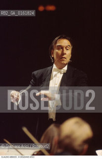 Caption: Nome: .ABBADO CLAUDIO.Descrizione: .MUSICA CLASSICA DIRETTORE DORCHESTRA/DIRIGE.Credit: ©Graziano Arici/Rosebud2 / Costo: .A.Nazione: .ITALIA.Cittˆ: ..Data: .1991