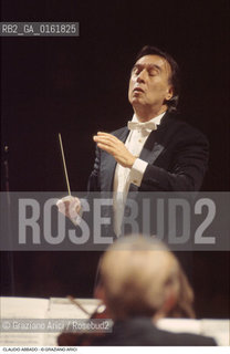 Caption: Nome: .ABBADO CLAUDIO.Descrizione: .MUSICA CLASSICA DIRETTORE DORCHESTRA/DIRIGE.Credit: ©Graziano Arici/Rosebud2 / Costo: .A.Nazione: .ITALIA.Cittˆ: ..Data: .1991