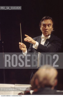 Caption: Nome: .ABBADO CLAUDIO.Descrizione: .MUSICA CLASSICA DIRETTORE DORCHESTRA.CLASSIC MUSIC CONDUCTOR  .Credit: ©Graziano Arici/Rosebud2 / Costo: .A.Nazione: .ITALIA.ITALY.Cittˆ: ..Data: .1992