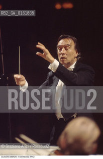 Caption: Nome: .ABBADO CLAUDIO.Descrizione: .MUSICA CLASSICA DIRETTORE DORCHESTRA.CLASSIC MUSIC CONDUCTOR  .Credit: ©Graziano Arici/Rosebud2 / Costo: .A.Nazione: .ITALIA.ITALY.Cittˆ: ..Data: .1992