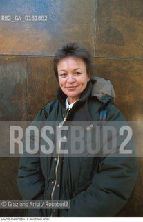 Caption: Nome: .ANDERSON LAURIE.Descrizione: .MUSICA ELETTRONICA ROCK MULTIMEDIA COMPOSITRICE CONTEMPORANEA CANTANTE VIOLINISTA.Credit: ©Graziano Arici/Rosebud2 / Costo: .A.Nazione: .USA.Cittˆ: ..Data: .1996