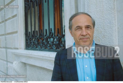 Caption: Nome: .BOULEZ PIERRE.Descrizione: .MUSICA CLASSICA DIRETTORE DORCHESTRA COMPOSITORE CONTEMPORANEO.Credit: ©Graziano Arici/Rosebud2 / Costo: .A.Nazione: .FRANCIA.Cittˆ: ..Data: .1996
