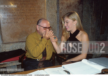 Caption: Nome: .BUSSOTTI SYLVANO.Descrizione: .MUSICA CLASSICA COMPOSITORE/CON LATTRICE MOANA POZZI .Credit: ©Graziano Arici/Rosebud2 / Costo: .A.Nazione: .ITALIA.Cittˆ: ..Data: .1994