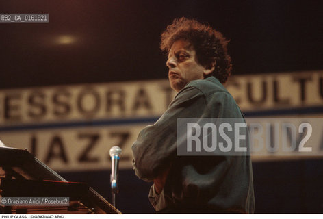 Caption: Nome: .GLASS PHILIP.Descrizione: .MUSICA CLASSICA CONTEMPORANEA COMPOSITORE/ALLE TASTIERE.Credit: ©Graziano Arici/Rosebud2 / Costo: .A.Nazione: .USA.Cittˆ: ..Data: .1992