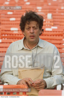 Caption: Nome: .GLASS PHILIP.Descrizione: .MUSICA CLASSICA CONTEMPORANEA COMPOSITORE/ALLE TASTIERE.Credit: ©Graziano Arici/Rosebud2 / Costo: .A.Nazione: .USA.Cittˆ: ..Data: .1992