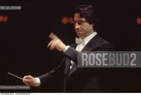 Caption: Nome: .MUTI RICCARDO.Descrizione: .MUSICA CLASSICA DIRETTORE DORCHESTRA/DIRIGE.Credit: ©Graziano Arici/Rosebud2 / Costo: .A.Nazione: .ITALIA.Cittˆ: ..Data: .1994