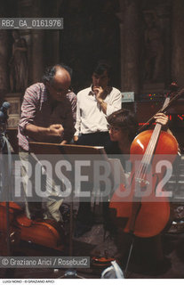 Caption: Nome: .NONO LUIGI.Descrizione: .MUSICA CLASSICA ELETTRONICA COMPOSITORE CONTEMPORANEO/ALLA SCUOLA GRANDE DI SAN ROCCO.Credit: ©Graziano Arici/Rosebud2 / Costo: .A.Nazione: .ITALIA.Cittˆ: ..Data: .1983