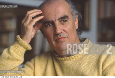 Caption: Nome: .NONO LUIGI.Descrizione: .MUSICA CLASSICA ELETTRONICA COMPOSITORE CONTEMPORANEO.Credit: ©Graziano Arici/Rosebud2 / Costo: .A.Nazione: .ITALIA.Cittˆ: ..Data: .1983