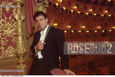Caption: Nome: .OREN DANIEL.Descrizione: .MUSICA CLASSICA DIRETTORE DORCHESTRA/NEL GRAN TEATRO LA FENICE .Credit: ©Graziano Arici/Rosebud2 / Costo: .A.Nazione: .ISRAELE.Cittˆ: ..Data: .1991