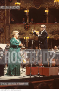 Caption: Nome: .PRETRE GEORGES.Descrizione: .MUSICA CLASSICA DIRETTIRE DORCHESTRA/DIRIGE LA FENICE MARYLIN HORNE.Credit: ©Graziano Arici/Rosebud2 / Costo: .A.Nazione: .FRANCIA.Cittˆ: ..Data: .1991