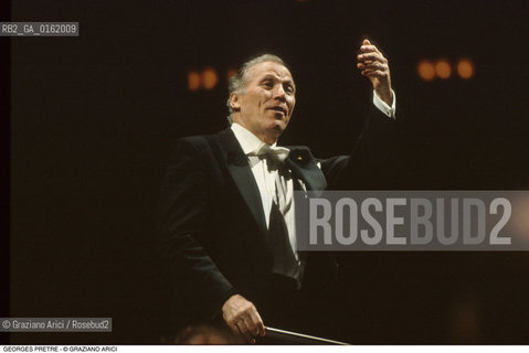 Caption: Nome: .PRETRE GEORGES.Descrizione: .MUSICA CLASSICA DIRETTIRE DORCHESTRA/DIRIGE.Credit: ©Graziano Arici/Rosebud2 / Costo: .A.Nazione: .FRANCIA.Cittˆ: ..Data: .1992
