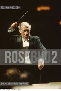 Caption: Nome: .PRETRE GEORGES.Descrizione: .MUSICA CLASSICA DIRETTIRE DORCHESTRA/DIRIGE.Credit: ©Graziano Arici/Rosebud2 / Costo: .A.Nazione: .FRANCIA.Cittˆ: ..Data: .1991