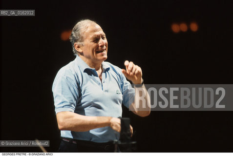 Caption: Nome: .PRETRE GEORGES.Descrizione: .MUSICA CLASSICA DIRETTIRE DORCHESTRA/DIRIGE.Credit: ©Graziano Arici/Rosebud2 / Costo: .A.Nazione: .FRANCIA.Cittˆ: ..Data: .1992