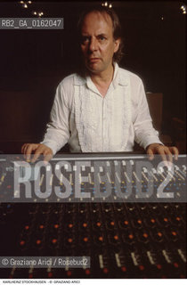 Caption: Nome: .STOCKHAUSEN KARLHEINZ.Descrizione: .MUSICA CLASSICA ELETTRONICA COMPOSITORE CONTEMPORANEO/AL MIXER.Credit: ©Graziano Arici/Rosebud2 / Costo: .A.Nazione: .GERMANIA.Cittˆ: .VENEZIA.Data: .1989Caption: Nome: .STOCKHAUSEN KARLHEINZ.Descrizione: .MUSICA CLASSICA ELETTRONICA COMPOSITORE CONTEMPORANEO/AL MIXER.Credit: ©Graziano Arici/Rosebud2 / Costo: .A.Nazione: .GERMANIA.Cittˆ: ..Data: .1989