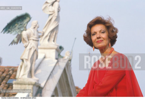 Caption: Nome: .KABAIVANSKA RAINA.Descrizione: .MUSICA CLASSICA CANTANTE LIRICA SOPRANO/A VENEZIA.Credit: ©Graziano Arici/Rosebud2 / Costo: .A.Nazione: .BULGARIA/ITALIA.Cittˆ: .VENEZIA.Data: .1988
