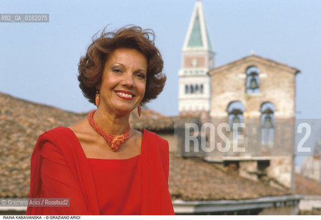 Caption: Nome: .KABAIVANSKA RAINA.Descrizione: .MUSICA CLASSICA CANTANTE LIRICA SOPRANO/A VENEZIA.Credit: ©Graziano Arici/Rosebud2 / Costo: .A.Nazione: .BULGARIA/ITALIA.Cittˆ: .VENEZIA.Data: .1988