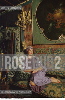 Caption: Nome: .KABAIVANSKA RAINA.Descrizione: .MUSICA CLASSICA CANTANTE LIRICA SOPRANO/ALLINTERNO DI PALAZZO FORTUNY.Credit: ©Graziano Arici/Rosebud2 / Costo: .A.Nazione: .BULGARIA/ITALIA.Cittˆ: ..Data: .1988