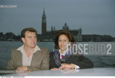 Caption: Nome: .KANAWA KIRI TE.Descrizione: .MUSICA CLASSICA CANTANTE LIRICA SOPRANO/CON IL MARITO A VENEZIA.Credit: ©Graziano Arici/Rosebud2 / Costo: .A.Nazione: .NUOVA ZELANDA.Cittˆ: .VENEZIA.Data: .1996