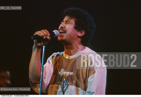 Caption: Nome: .KHALED CHEB.Descrizione: .MUSICA POP CANTANTE.Credit: ©Graziano Arici/Rosebud2 / Costo: .A.Nazione: .ALGERIA.Cittˆ: ..Data: .1996