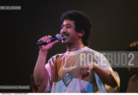 Caption: Nome: .KHALED CHEB.Descrizione: .MUSICA POP CANTANTE.Credit: ©Graziano Arici/Rosebud2 / Costo: .A.Nazione: .ALGERIA.Cittˆ: ..Data: .1996