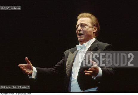 Caption: Nome: .KRAUS ALFREDO.Descrizione: .MUSICA CLASSICA CANTANTE LIRICO TENORE.Credit: ©Graziano Arici/Rosebud2 / Costo: .A.Nazione: .SPAGNA.Cittˆ: ..Data: .1996