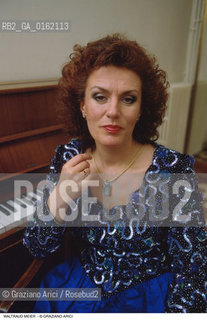 Caption: Nome: .MEIER WALTRAUD.Descrizione: .MUSICA CLASSICA CANTANTE LIRICA SOPRANO/PIANOFORTE.Credit: ©Graziano Arici/Rosebud2 / Costo: .A.Nazione: .GERMANIA.Cittˆ: ..Data: .1995