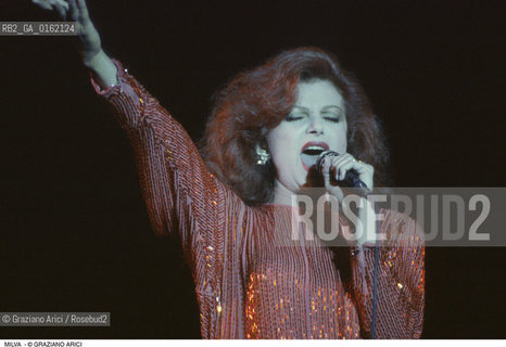 Caption: Nome: .MILVA.Descrizione: .alias MARIA ILVA BIOLCATI/MUSICA POP CANTANTE ATTRICE.Credit: ©Graziano Arici/Rosebud2 / Costo: .A.Nazione: .ITALIA.Cittˆ: ..Data: .1986