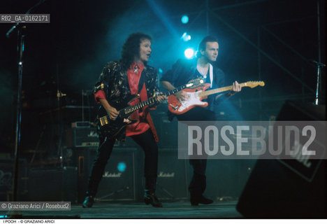Caption: Nome: .POOH.Descrizione: .MUSICA POP/RED CANZIAN AL BASSO  E DODY BATTAGLIA ALLA CHITARRA.Credit: ©Graziano Arici/Rosebud2 / Costo: .A.Nazione: .ITALIA.Cittˆ: ..Data: .1993