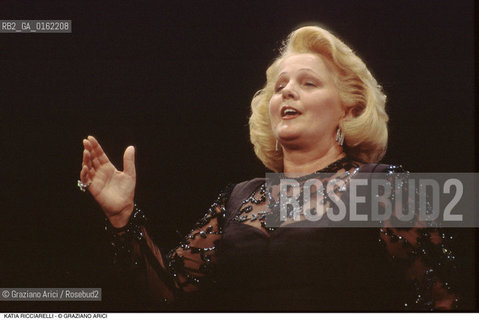 Caption: Nome: .RICCIARELLI KATIA.Descrizione: .MUSICA CLASSICA CANTANTE LIRICA.Credit: ©Graziano Arici/Rosebud2 / Costo: .A.Nazione: .ITALIA.Cittˆ: ..Data: .1996