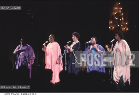Nome: .STARS OF FAITH.Descrizione: .MUSICA POP GOSPEL .Credit: ©Graziano Arici/Rosebud2 / Costo: .A.Nazione: .USA.Cittˆ: .VENEZIA.Data: .1995.